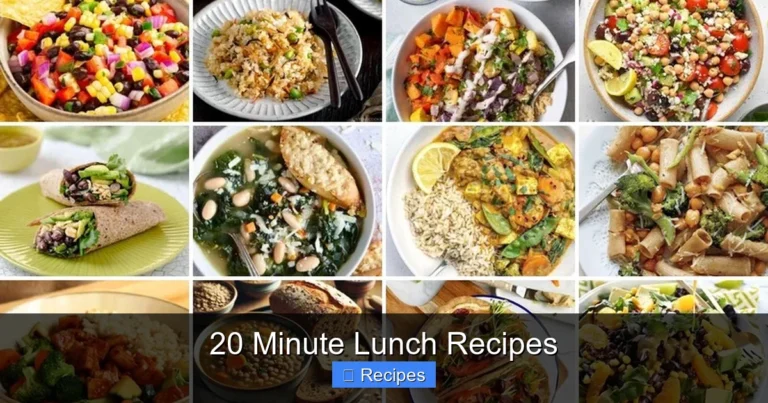20 Minute Lunch Recipes