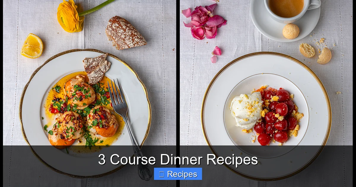 3 Course Dinner Recipes