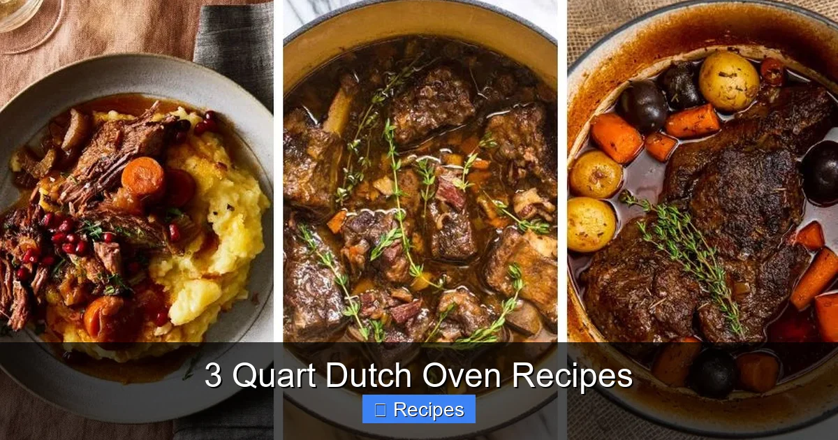 3 Quart Dutch Oven Recipes