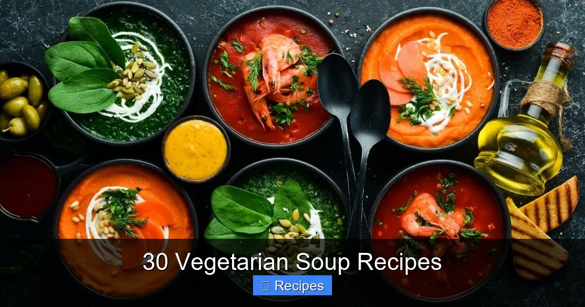 30 Vegetarian Soup Recipes