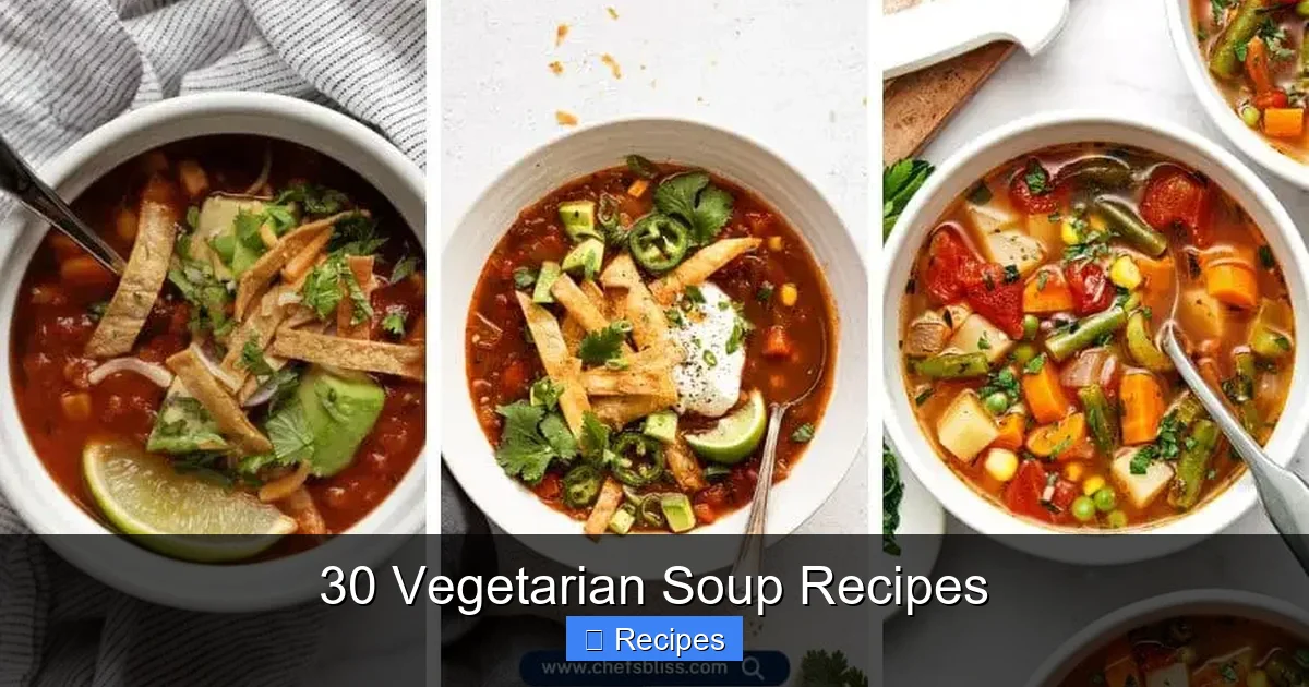 30 Vegetarian Soup Recipes