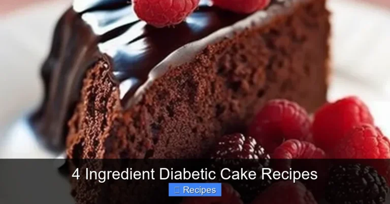 4 Ingredient Diabetic Cake Recipes