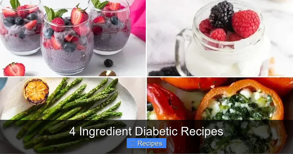 4 Ingredient Diabetic Recipes