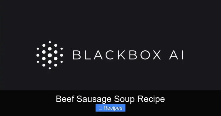 Beef Sausage Soup Recipe