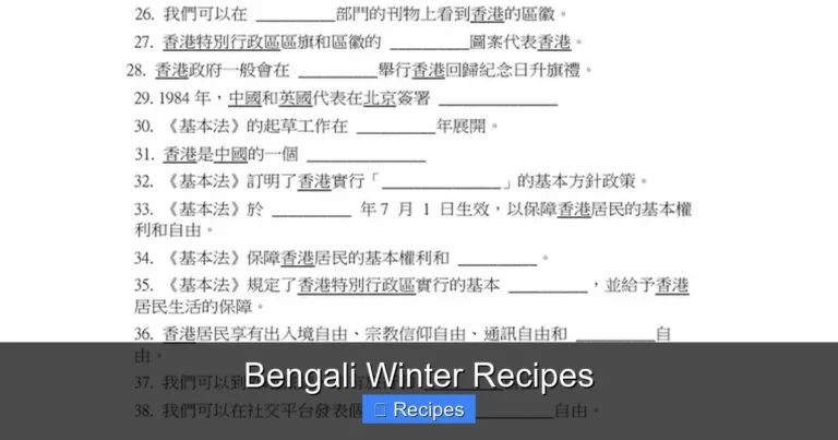 Bengali Winter Recipes