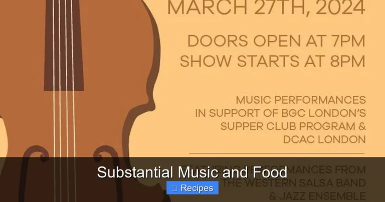 Substantial Music and Food