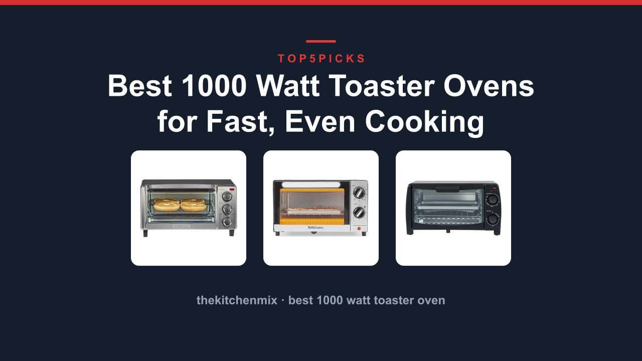 Best 1000 Watt Toaster Ovens for Fast, Even Cooking