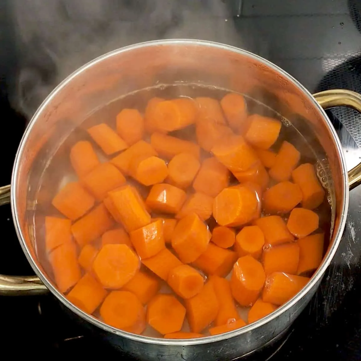 blanching carrots without peeler