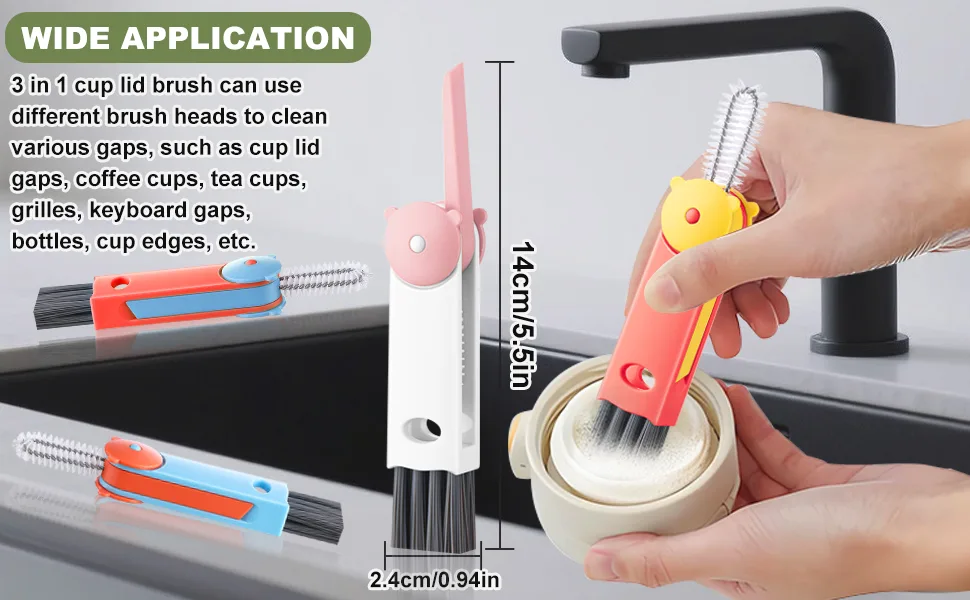 bottle brush cleaning air gap