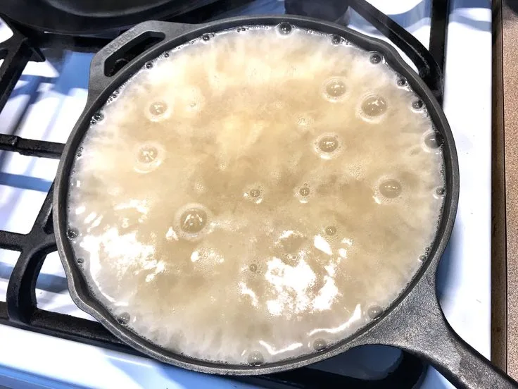 cast iron rust removal vinegar soak