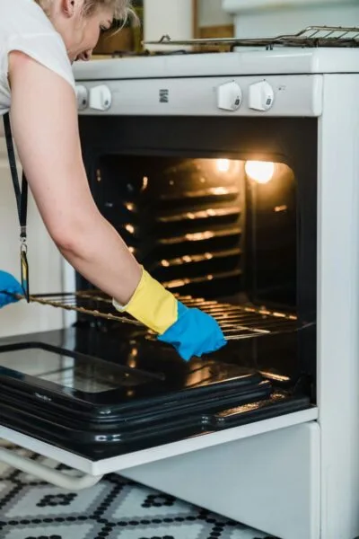 chrome-plated oven rack damage