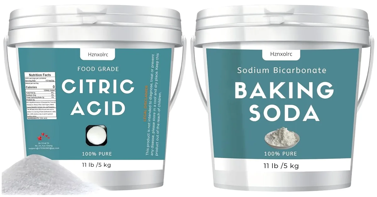 citric acid and baking soda as coffee cleaner