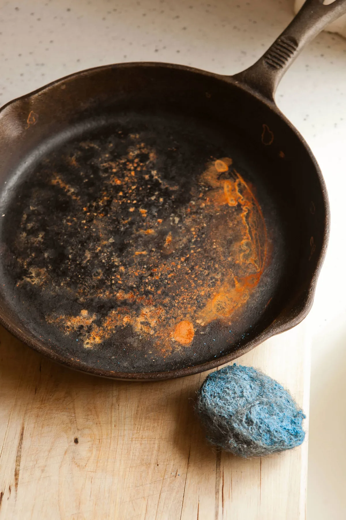deep rust pitting on cast iron
