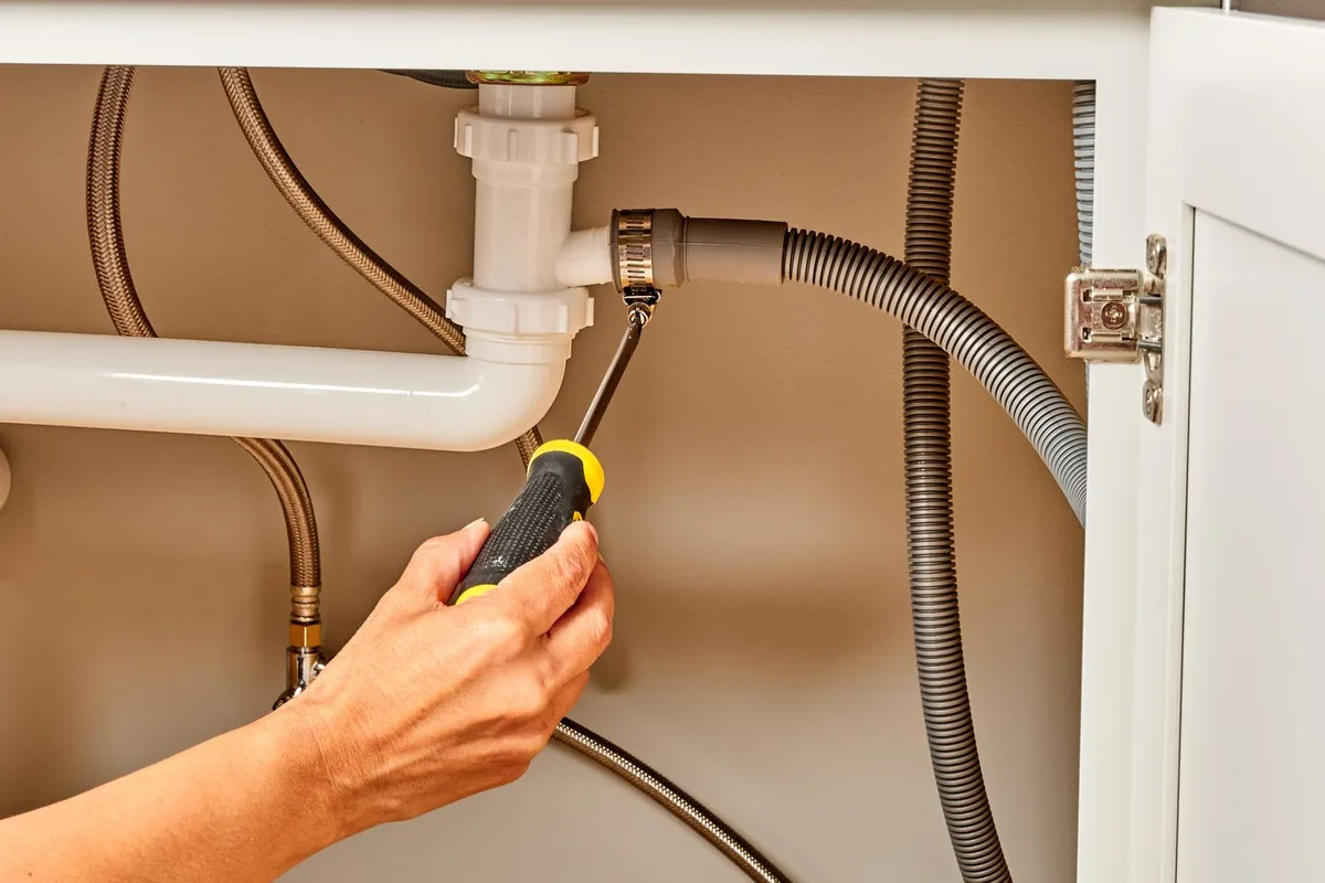 dishwasher drain hose cleaning