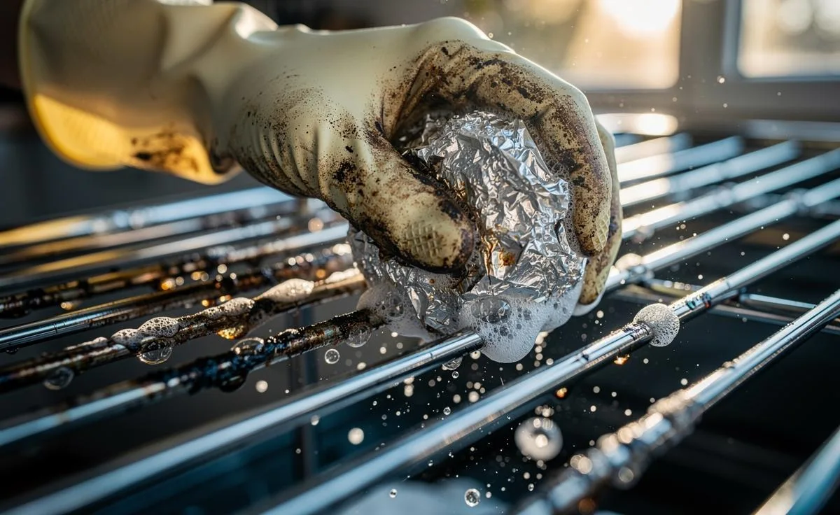 foil scrub pad for oven racks