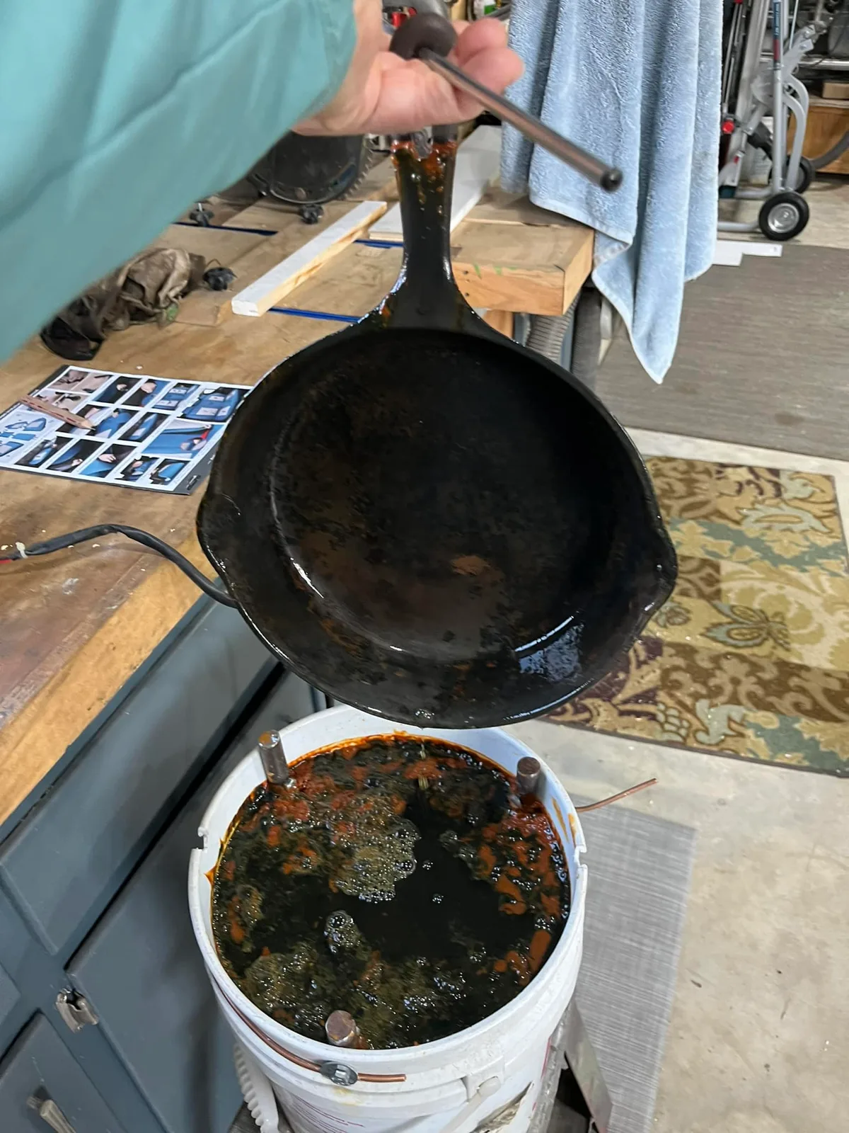heavy rust cast iron restoration