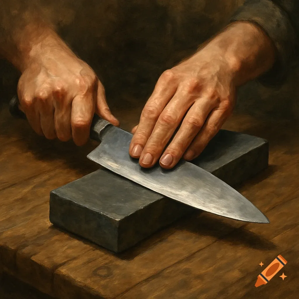 how do i sharpen kitchen knives