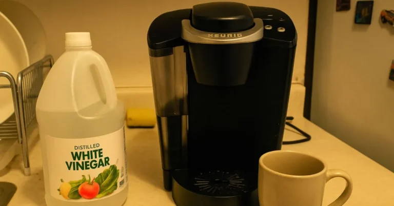 how does vinegar clean a coffee maker