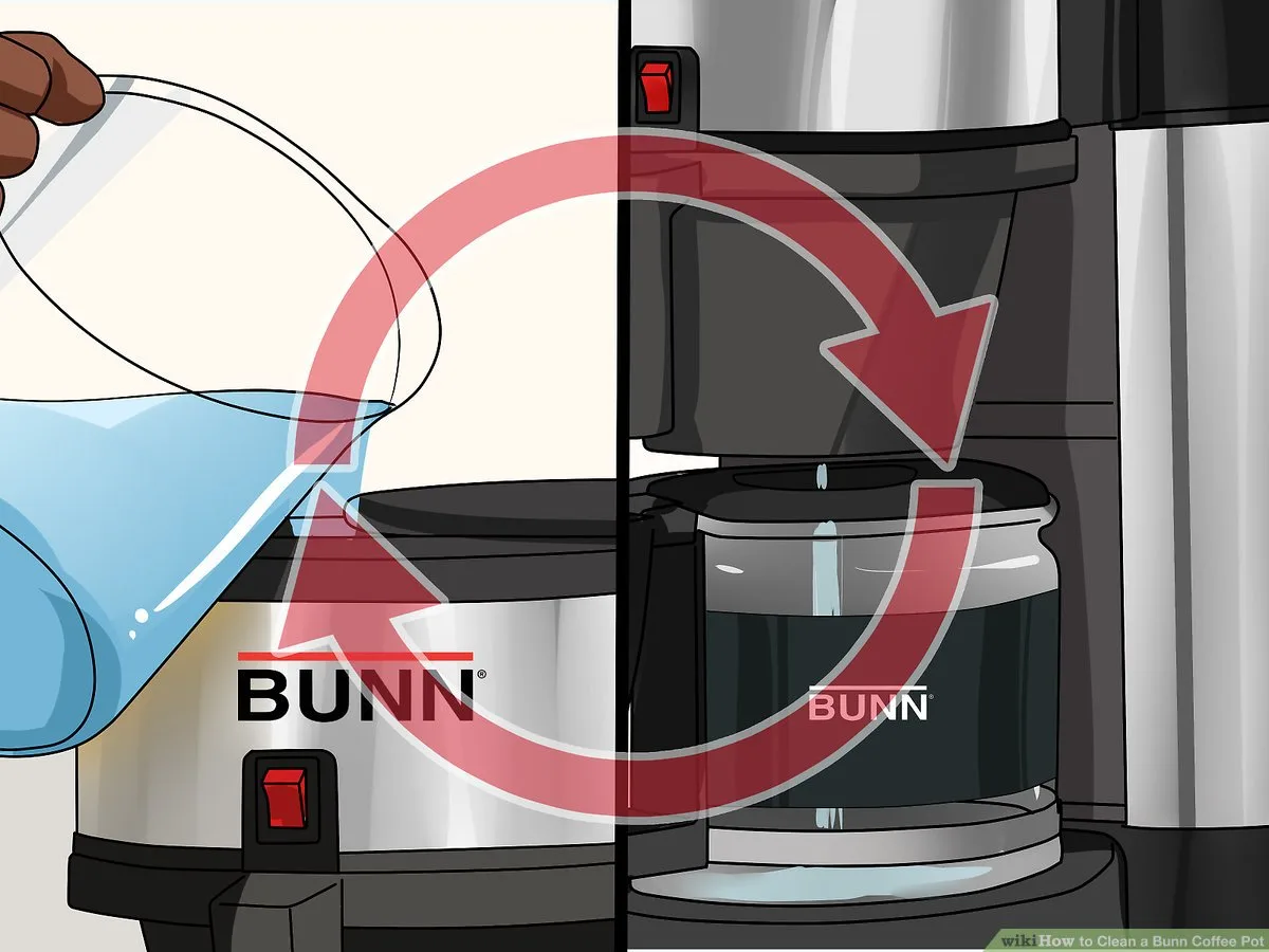 how much vinegar to clean bunn coffee maker
