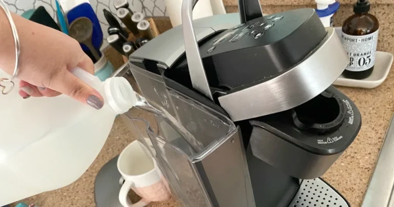 how much vinegar to run through coffee maker