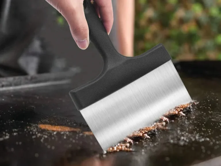 how to clean burnt stainless steel griddle