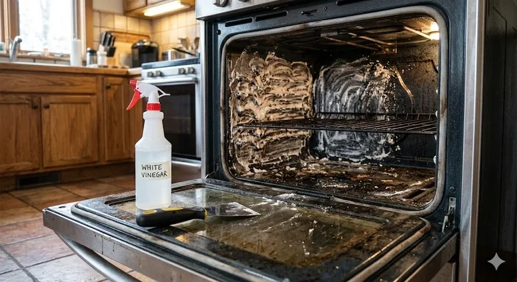 how to clean oven naturally without chemicals