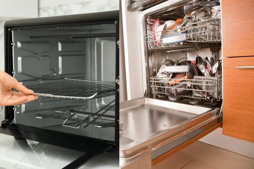 how to clean oven racks in dishwasher