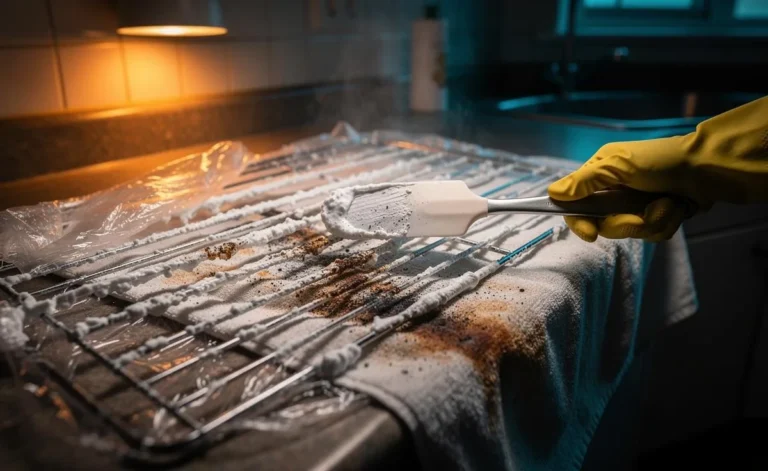 how to clean oven shelf