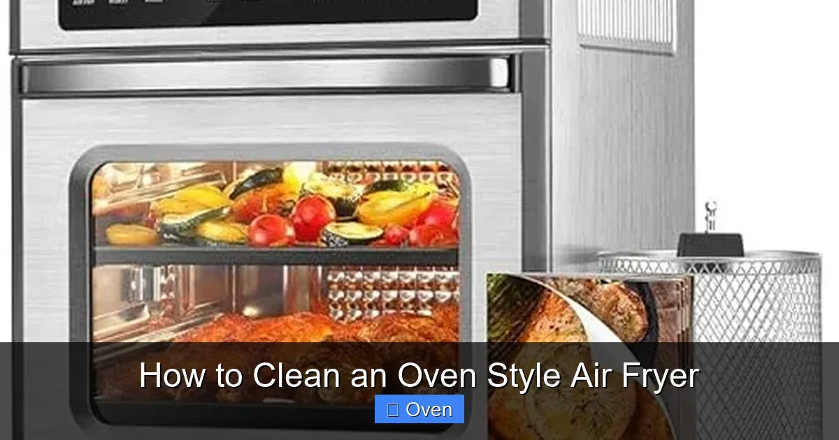 how to clean oven style air fryer