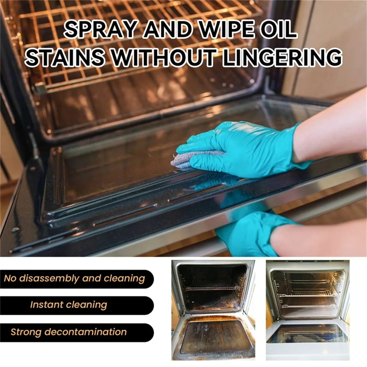how to clean oven when food spills