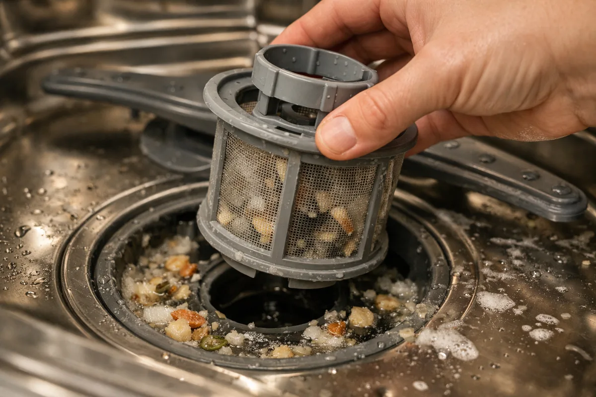 how to deep clean dishwasher drain