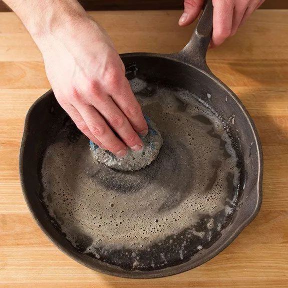 how to get the rust off cast iron