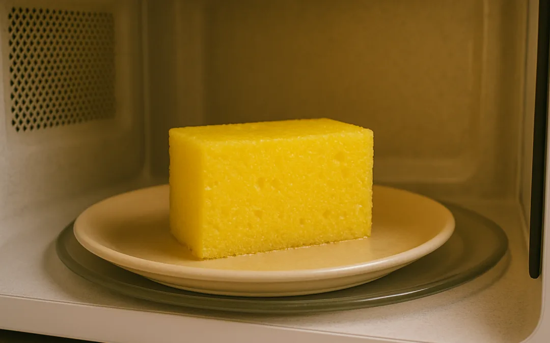 how to microwave kitchen sponge