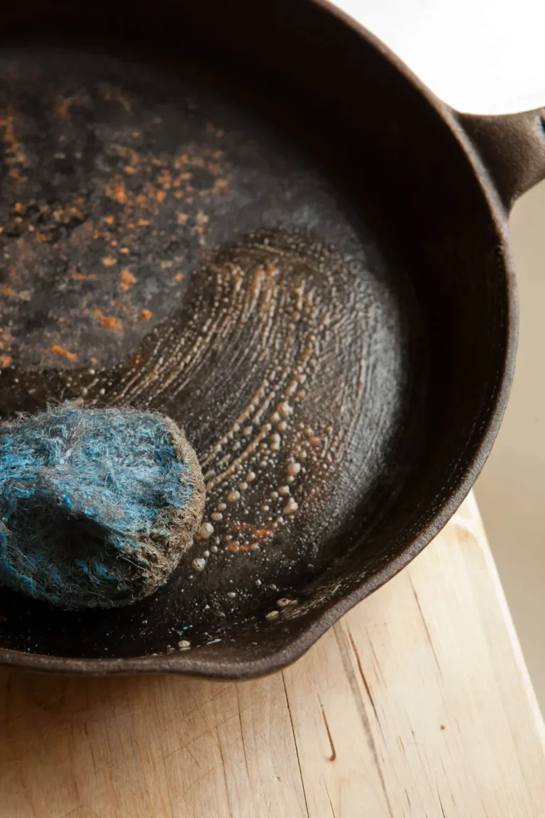 how to reseason rusty cast iron