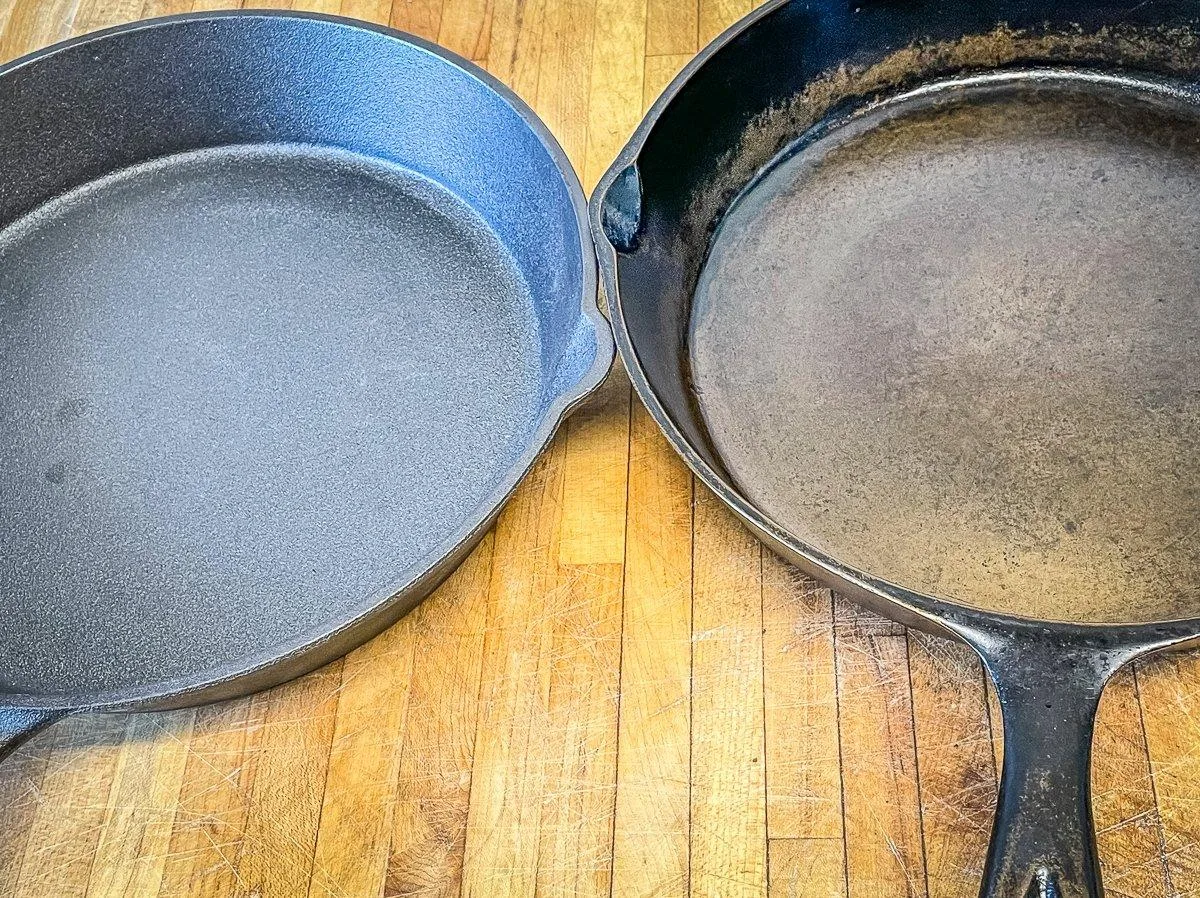 how to season a rusty cast iron