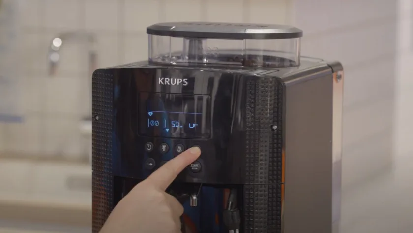 Krups descaling cycle button