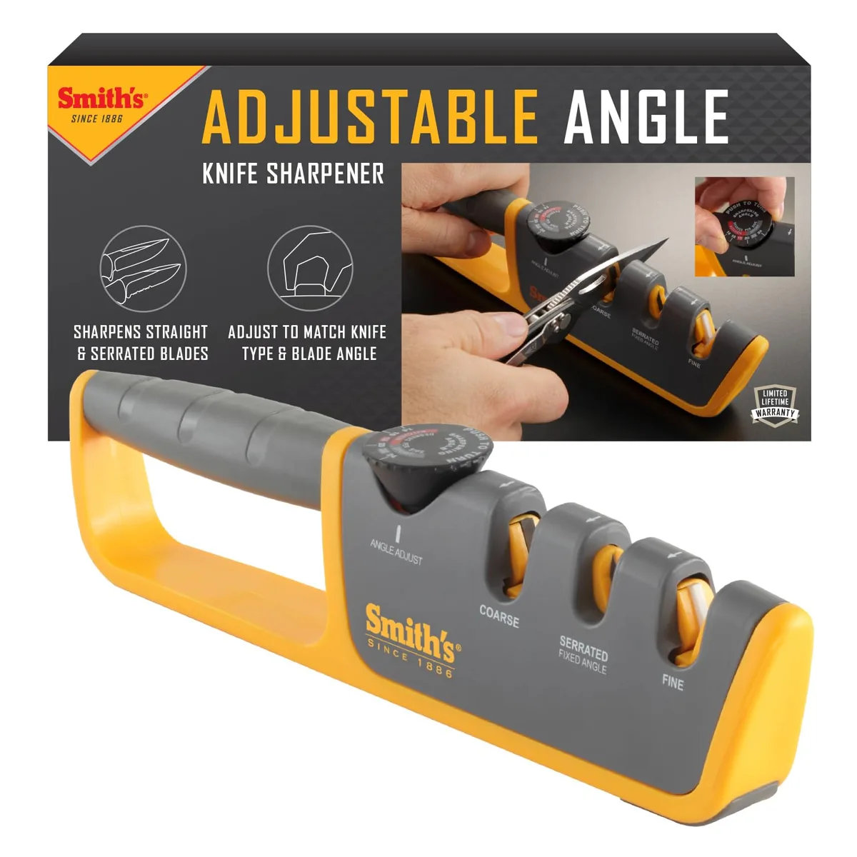 manual pull-through sharpener