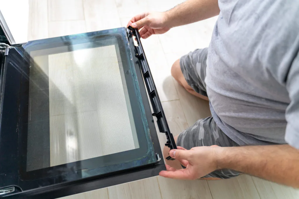 oven glass door scratch