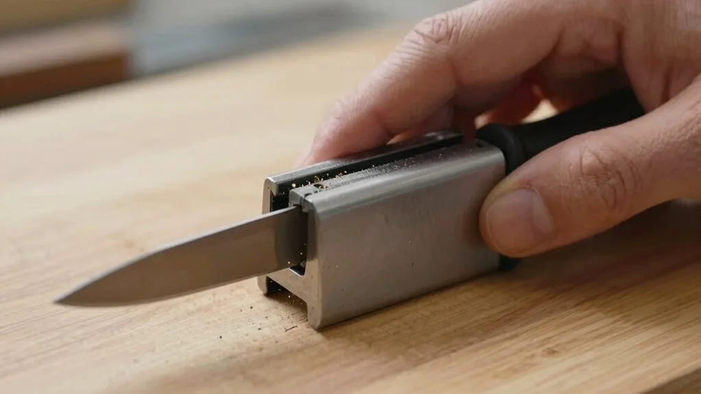 Pampered Chef pull-through sharpener