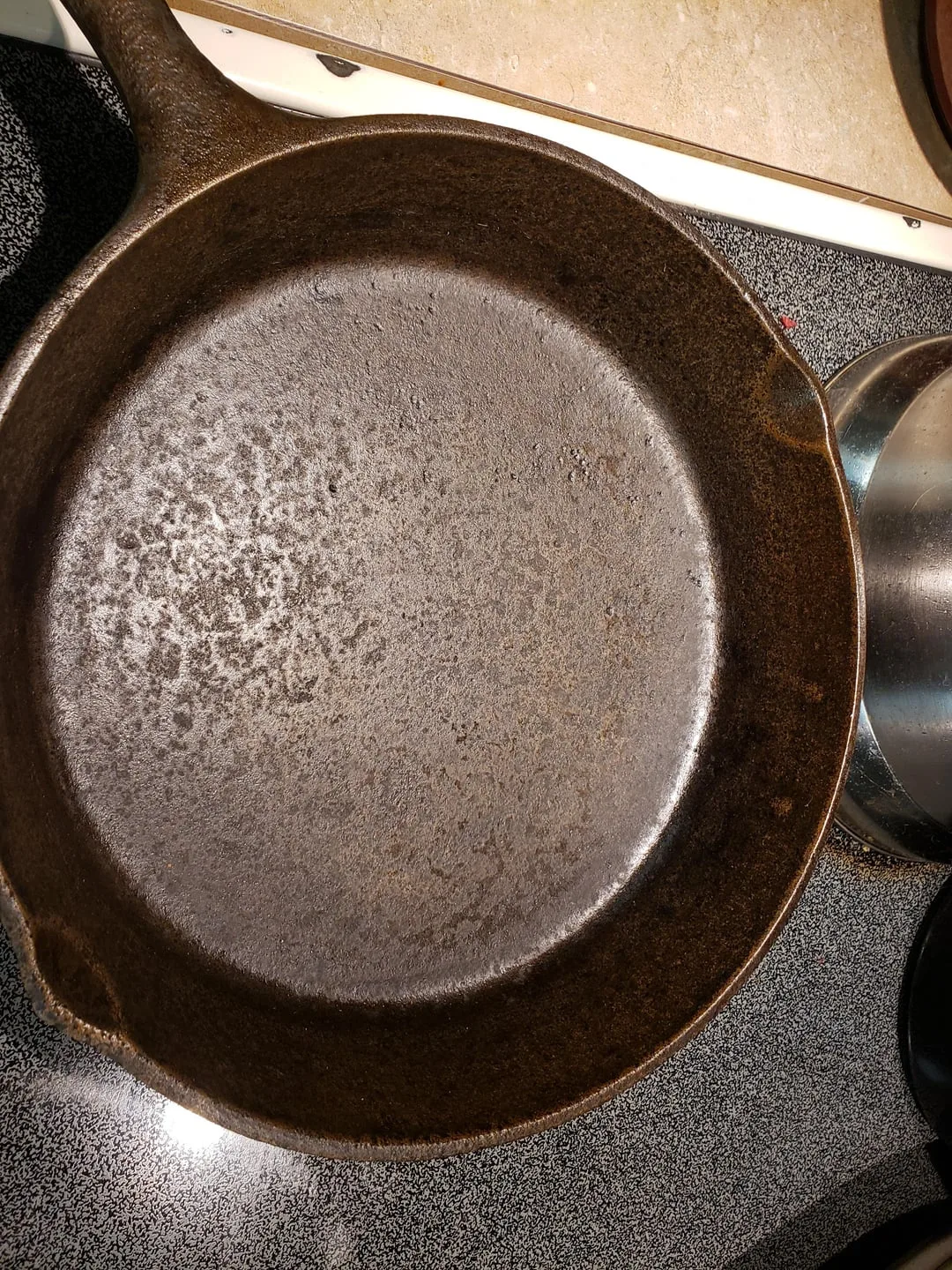 pitted cast iron from over-soaking