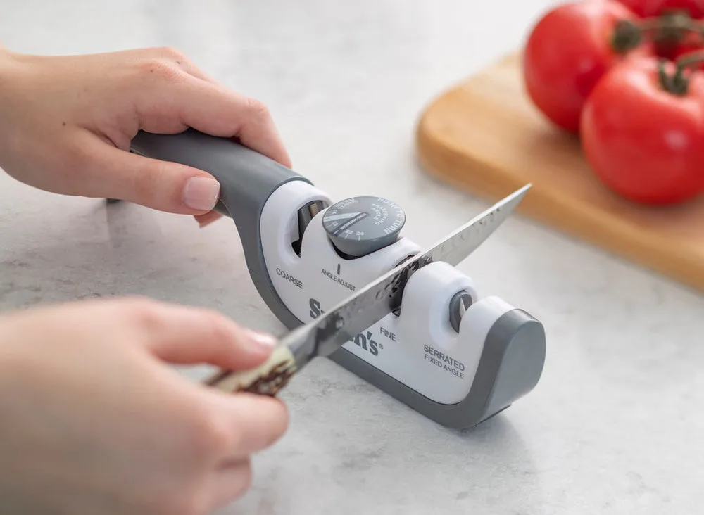 pull-through knife sharpener