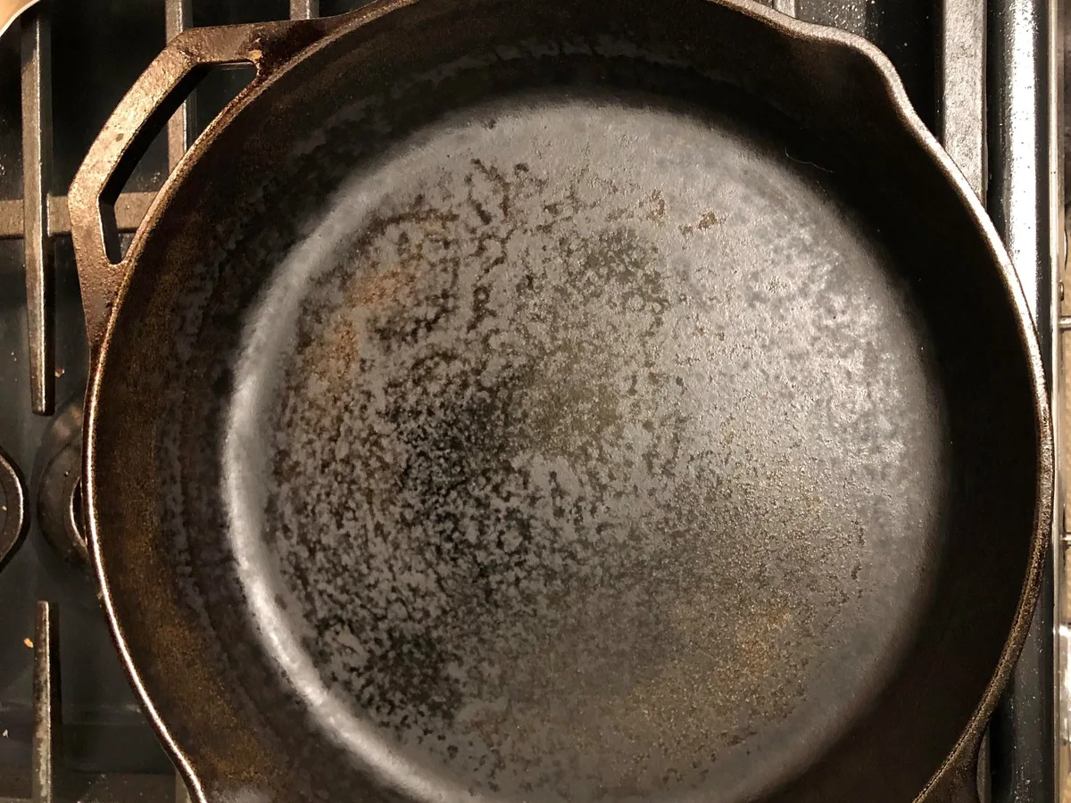 reseasoning cast iron pan