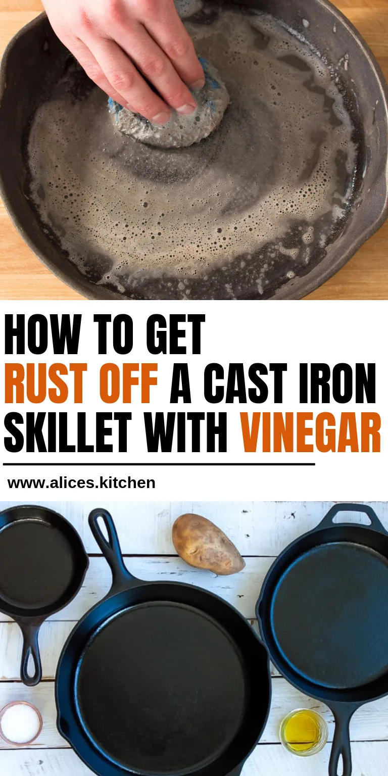 rust removal vinegar soak