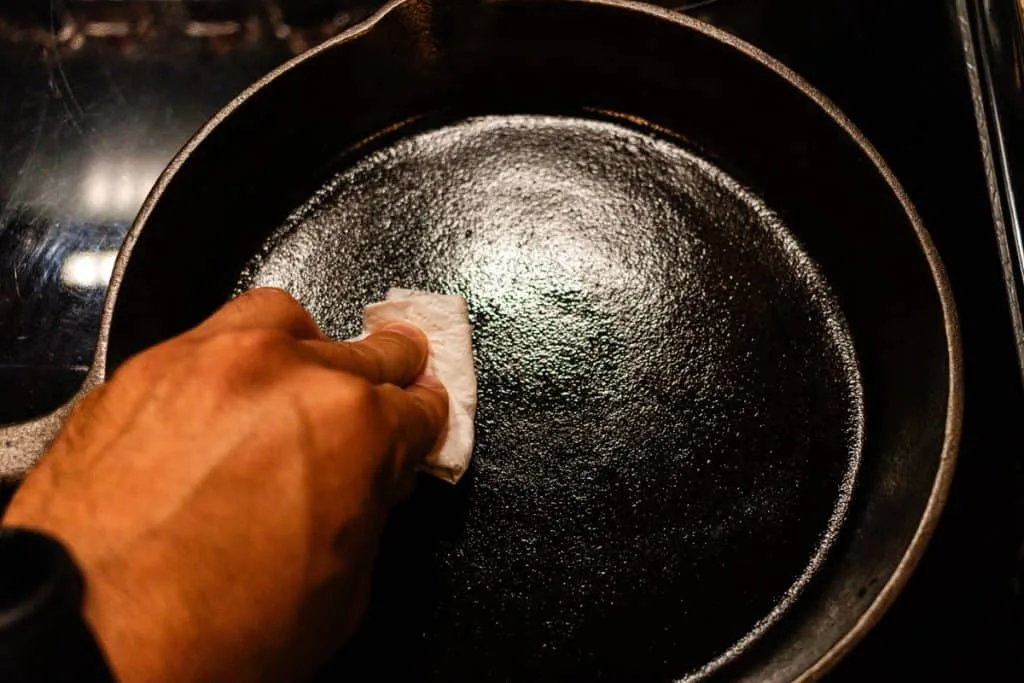 seasoning oil application