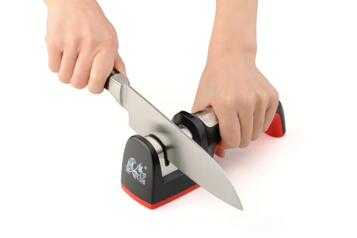 sharpening technique pull through slots