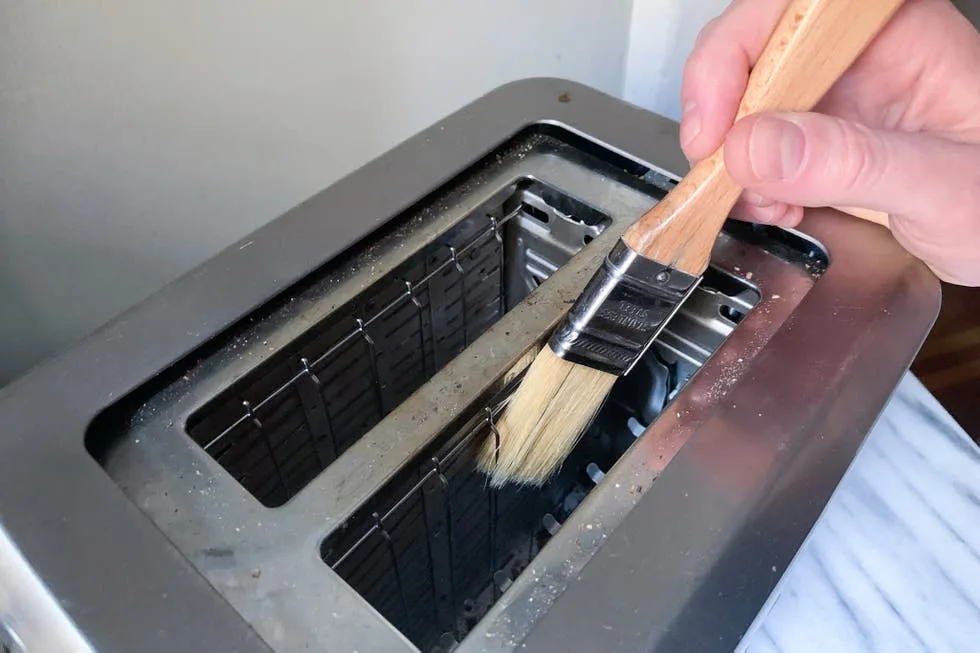 soft-bristled brush toaster cleaning