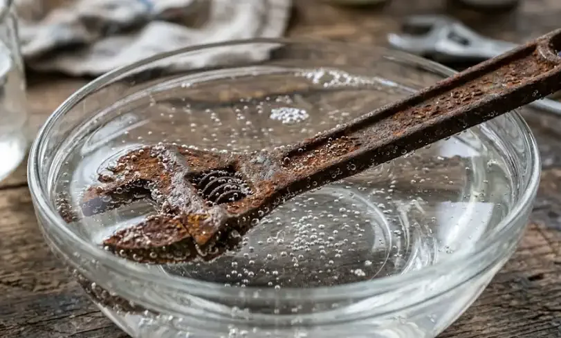 vinegar soak rust removal