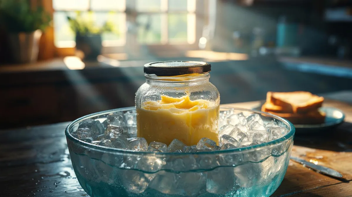 warm water bath butter