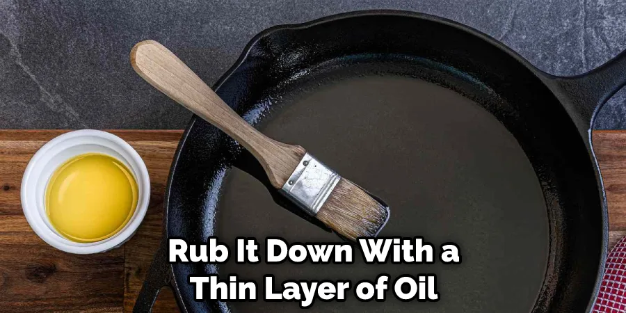 wok seasoning oil application